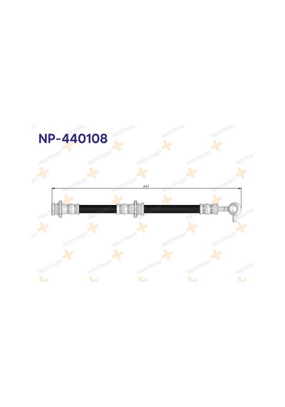 Nextpart Fren Hortumu Ön Sol Qashqai J10 2007-2014 Np-440108