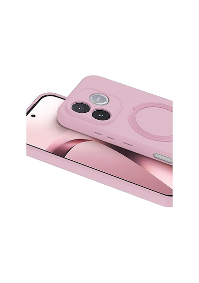 Newface - 64 - Huawei Honor 600 Lite Regal Magsafe Standlı Kapak - - Spt-gld - Açık Pembe