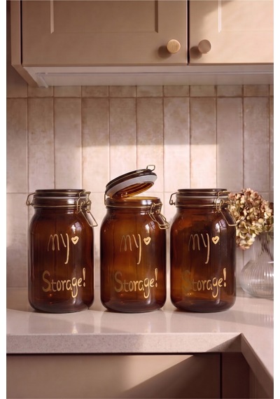 3'lü 1500 Ml Kilitli Kapaklı Contalı Amber Cam Kavanoz Seti Paslanmaz Çelik Mandallı Hava Geçirmez Kalın Cam Saklama Kavanozu Kahve Çay Bakliyat Erzak Kavanozu 11,5x11,5x20 Cm Kahverengi Kahverengi 3'lü 1500 Ml Kilitli Kapaklı Contalı Amber Cam Kavanoz Seti Paslanmaz Çelik Mandallı Hava Geçirmez Kalın Cam Saklama Kavanozu Kahve Çay Bakliyat Erzak Kavanozu 11,5x11,5x20 Cm Kahverengi Kahverengi
