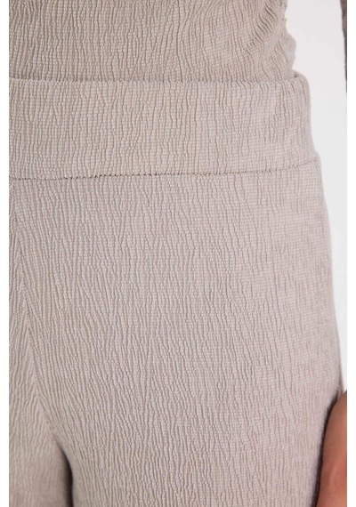 Defacto Wide Leg Bürümcük Pantolon D5141AX24AUGR302 Gri