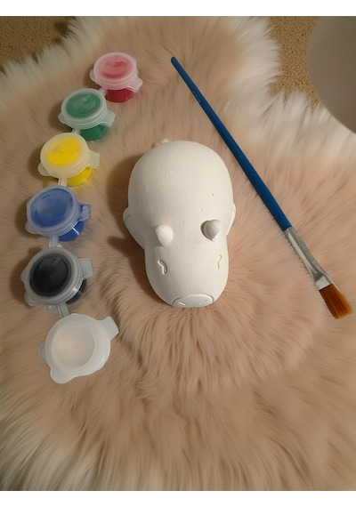 Capybara Figürlü Taş Boyama 3d Eğitici Boyama