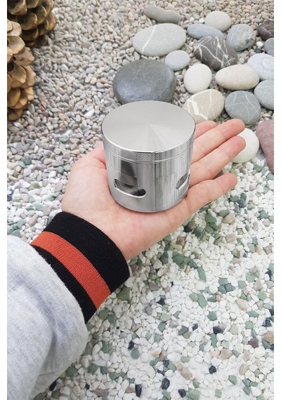 Lexroo Pencereli 63 Mm. Silver Baharat Herbal Öğütücüsü Parçalayıcı Pt94slv Metal