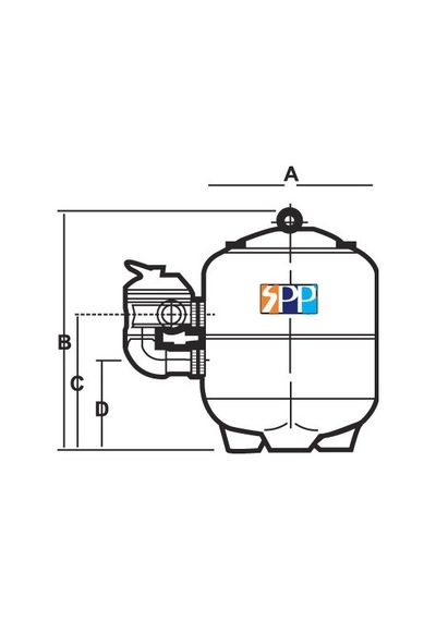 Superpool Polyester Havuz Kum Filtresi 500 Mm