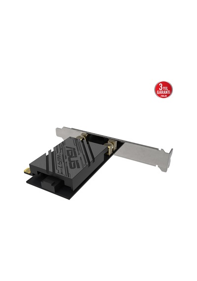 Asus Pce-be92bt, Wıfı7, Be9400, 5764-2882-688mbps, 6ghz-5ghz- 2.4ghz, Bluetooth 5.4, Pcıe Ağ Adaptörü
