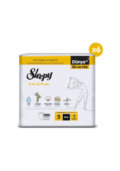 Sleepy Extra Ultra İnce Hijyenik Ped Gece 42 Adet Ped