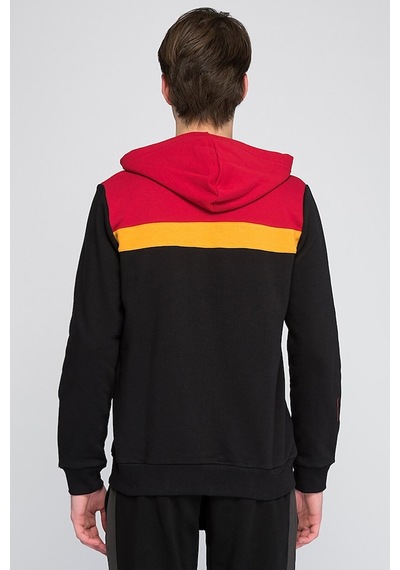 Galatasaray Sweat Kapüşonlu Fermuarlı Siyah Sweat Siyah