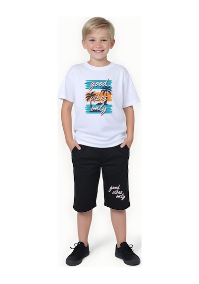Fyk Kids Erkek Çocuk Yazlık Slam Dunk-gamıng-varcity Baskılı Alt-üst Takım Çok Renkli