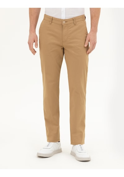 Pierre Cardin Erkek Camel Kanvas / Chino Pantolon 50288510-vr015 Camel