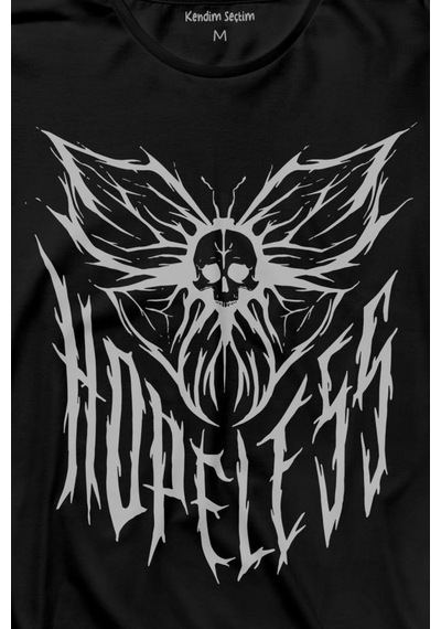 Hopeless Gothic Umutsuz Black Karanlık Uzun Kollu Tişört Baskılı T-shirt 001