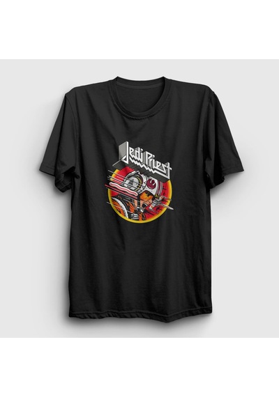 Presmono Unisex Jedi Judas Priest T-shirt Siyah