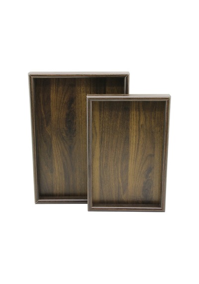 Pablıto Home Pbt-361 Ahşap Bambu Sunum Tepsi 20x30cm- 25x35cm- Derinlik: 2cm 2'li Set Dikdörtgen - 20'li Paket Diğer