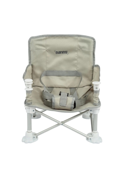 FUNKY CHAIRS Deluxe Portatif Katlanabilir Mama Sandalyesi Açık Gri