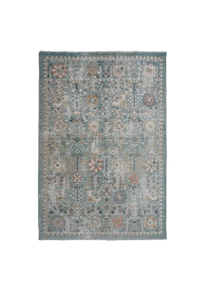 Lorien Vintage Dokuma Halı Eskitme Desenli Pamuk Tabanlı Halı Modern Salon Halısı 120 X 180 Model Lor08 Diğer