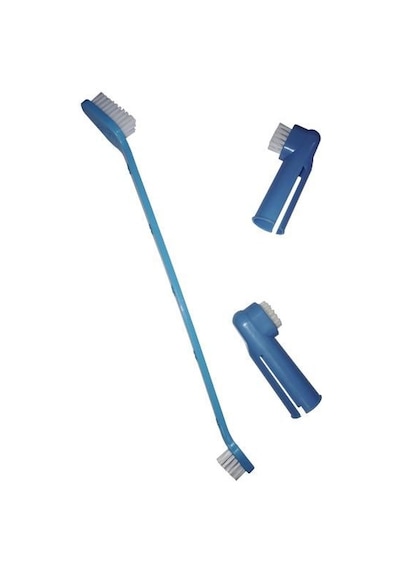 Nunbell Kedi Köpek Diş Fırçası+ Parmak Diş Fırçası Set