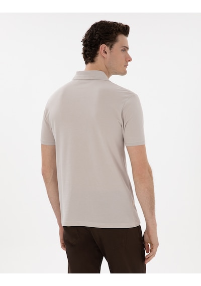 Pierre Cardin Erkek Taş Tişört Basic 50302561-vr049 Taş