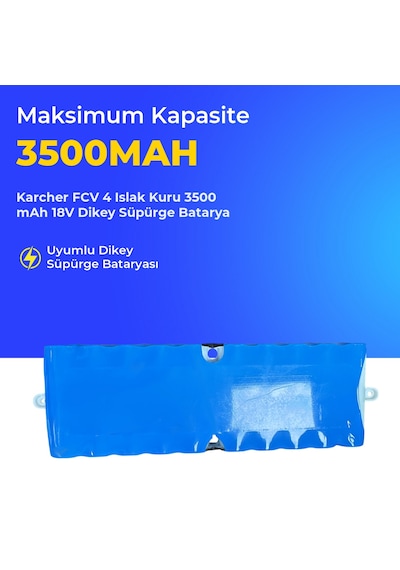 Karcher Fcv 4 Islak Kuru 3500 Mah 18v Dikey Süpürge Batarya