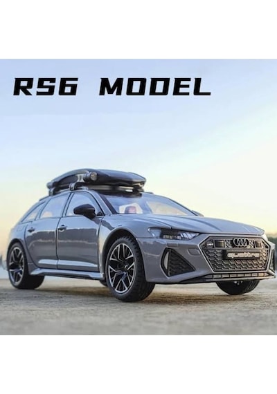 Audi Rs6 Quattro 1:24 Diecast Maket Metal Araba Koleksiyon Nardo Gri