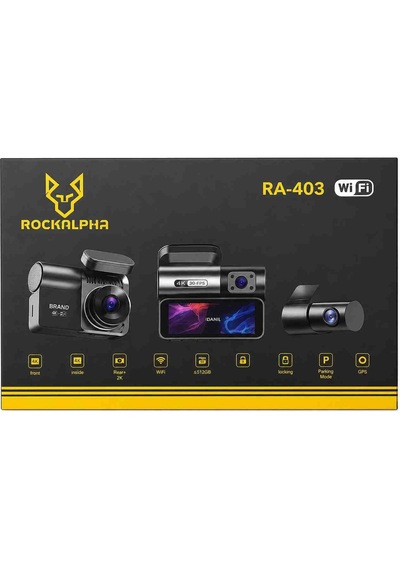 Rockalpha Ra-403 Araç Kayıt Kamerası 3 Kameralı 4k+1k+2k Sencan Sound
