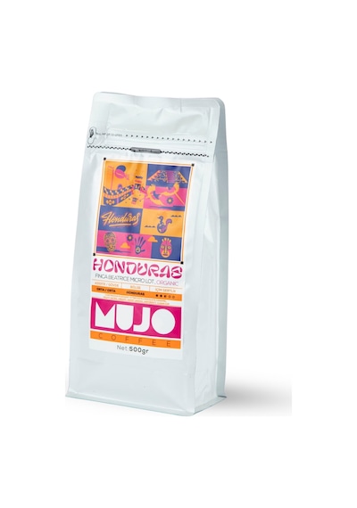 Mujo Coffee Honduras Finca Beatrice Micro Lot. Organic Çekirdek Kahve 500 G