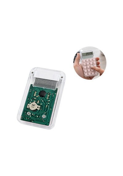 Powermaster Pm-25414 Pembe Mini Hesap Makinesi Beyaz