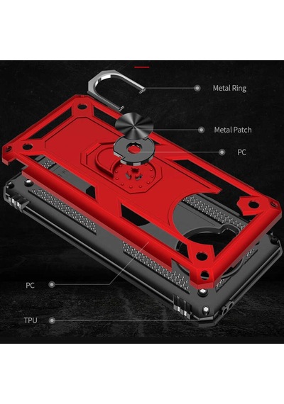 Xiaomi Mi 10T Lite 5G Kilif Yüzüklü Zirh Tank Vega 486332365