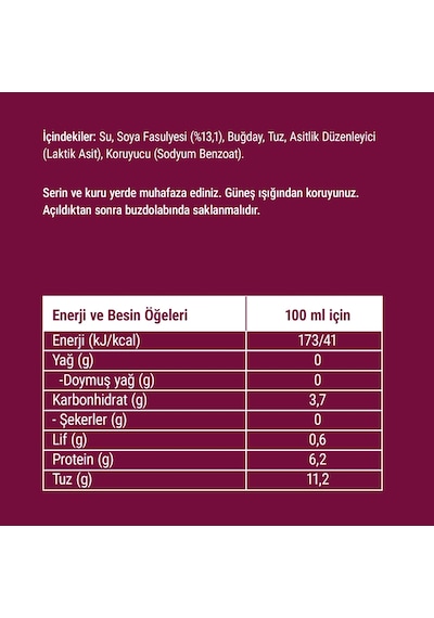 Aiko Tuzu Azaltılmış Soya Sosu 250 Cc Cam