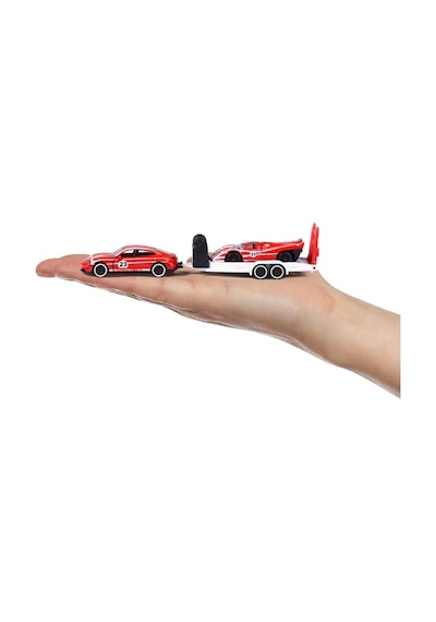 Majorette Porsche Motorsport Race Trailer Porsche Panamera Turbo + 935 K3