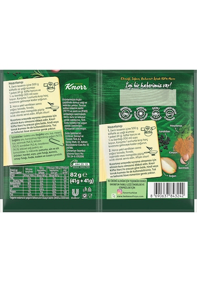 Knorr Köfte Harcı Anne Köftesi Tadında 2 Kullanımlık 3 x 82 G
