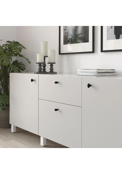 Ikea Eneryda 2'li Mobilya Kulpu 35 Mm Siyah