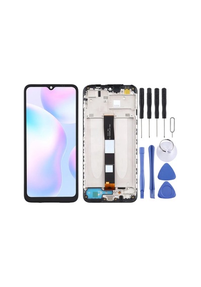 Çelik Pro Xiaomi Uyumlu M2006c3lg Redmi 9a Ekran Lcd Dokunmatik Full Çıtalı