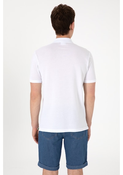 U.S. Polo Assn. Erkek Regular Fit Polo Yaka Mavi Tişört 50300365-VR036