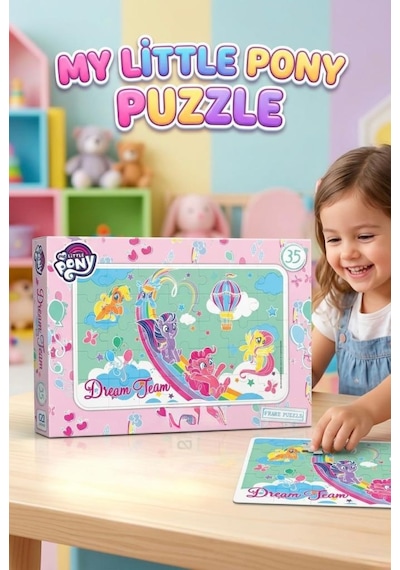 My Little Pony 35 Parça Frame Puzzle Dream Team Çocuk Zeka Geliştirici Eğitici Öğretici Yapboz