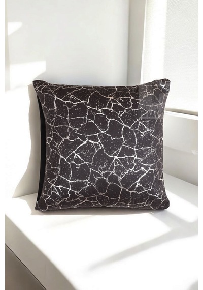 Soho Kumaş Altın Varak Desenli Dekoratif 4'lü Kırlent Yastık Kılıfı Seti 42 x 42 CM