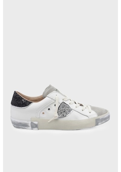 Philippe Model Sim Detaylı Deri Sneaker Ayakkabı Bayan Ayakkabı Prldvg09 Beyaz-gri-siyah Philippe Model Sim Detaylı Deri Sneaker Ayakkabı Bayan Ayakkabı Prldvg09 Beyaz-gri-siyah