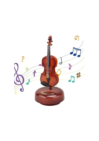 Hareketli Violin Müzik Kutusu