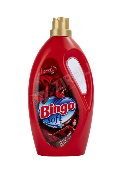 3 Adet Bingo Soft Lovely Çamaşır Yumuşatıcı 3 Lt Diğer
