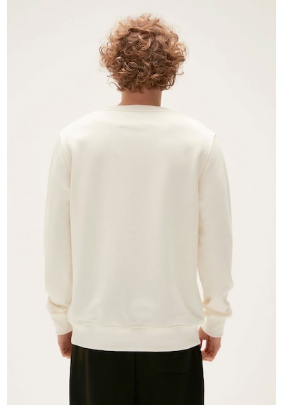 Bad Bear Logo Crewneck Erkek Ekru Sweatshirt 22.02.12.007-c108 001