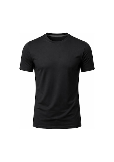 Plus Scorpion Erkek Basic Tişört Likrasız Pamuklu Regular Fit Bisiklet Yaka Siyah