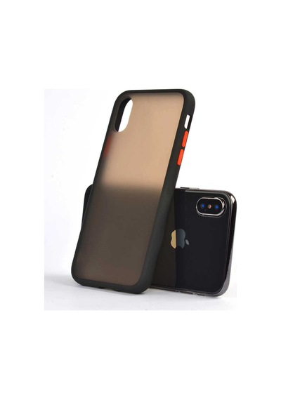 Apple Uyumlu iPhone XS Max 6.5 Kılıf Fri Mat Yüzey Renkli Kenar Kılıf