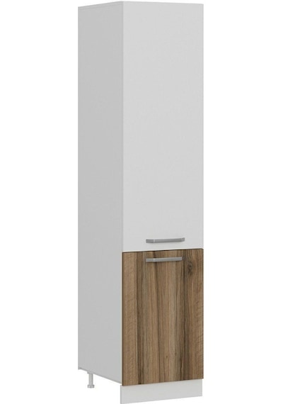 Minar 50 Cm Mutfak Boy Dolabı - Beyaz/dore D50-d1