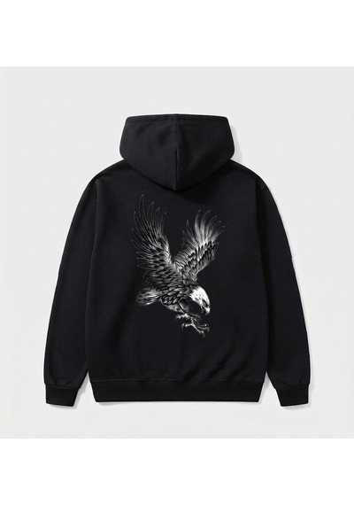 Berru Butik & Textil Kartal Ve Kurt Figürlü Baskı Detaylı Kapşonlu Hoodie / Sweatshirt Kişiselleştirilebilir Siyah Berru Butik & Textil Kartal Ve Kurt Figürlü Baskı Detaylı Kapşonlu Hoodie / Sweatshirt Kişiselleştirilebilir Siyah