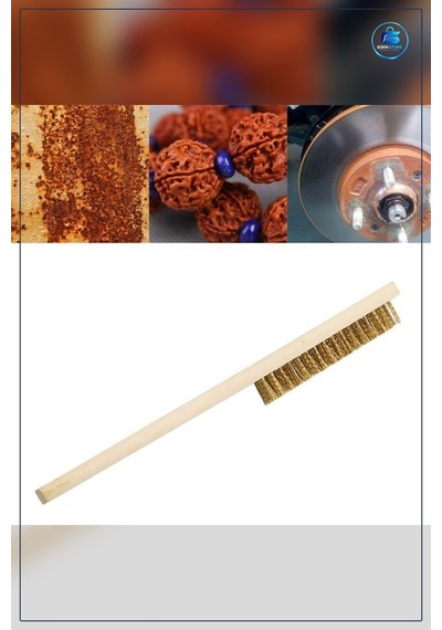 Metal Telli Ahşap Saplı Pas Kir Sökme Temizleme Fırçası Dayanıklı