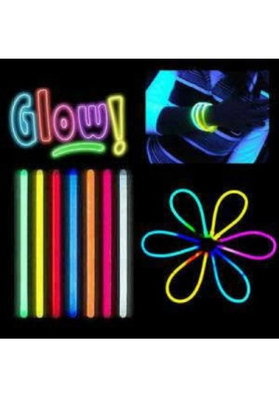 Bakinom Fosforlu Çubuk Glow Stick Fosforlu Bileklik 50 Adet