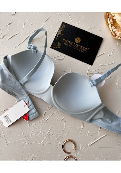 Violet Dikişsiz Lazer Kesim Double Push-up Balensiz İz Belli Etme Bebe Mavisi