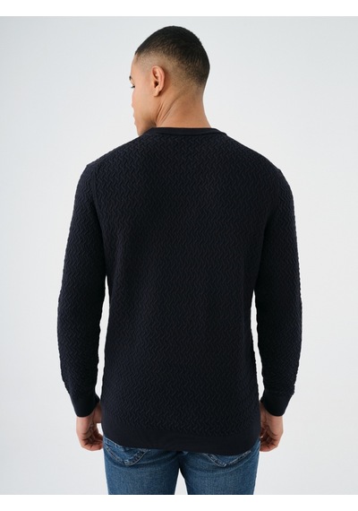 Regular Fit Erkek Kazak Koyu Lacivert