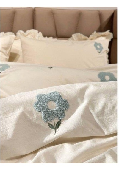 Şaheser Çift Kişilik Nakışlı Nevresim Takımı Florita Mint