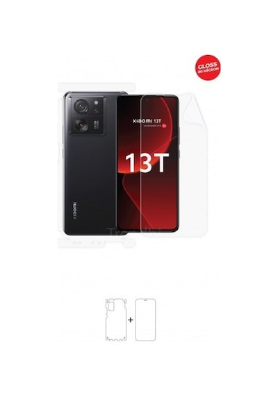 Xiaomi 13t Ön, Arka Ve Yan 360 Derece Tam Kaplama Tpu Film