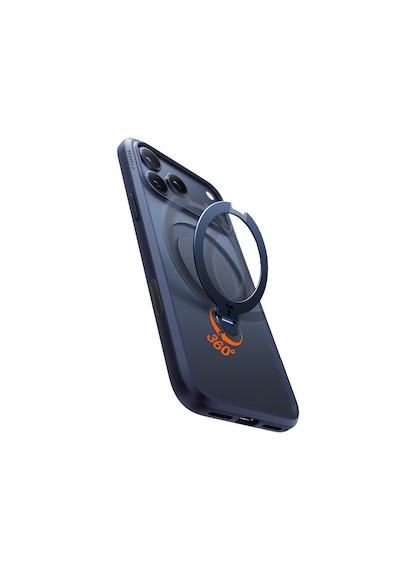 Torras Apple iPhone Uyumlu 17 Pro O Stand Spin Serisi Magsafe Kılıf Lacivert
