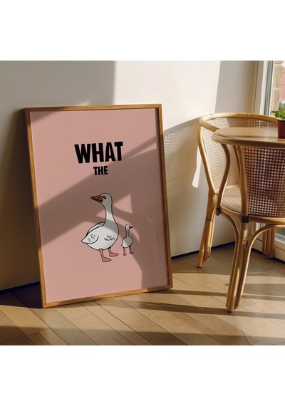 Ördek Posteri, Minimalist Duvar Sanatı, Komik Poster, Komik Hayvan Posteri