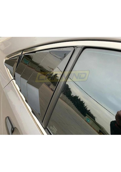 Toyota Corolla Uyumlu Kelebek Cam Vizörü Piano Black 2019-2021